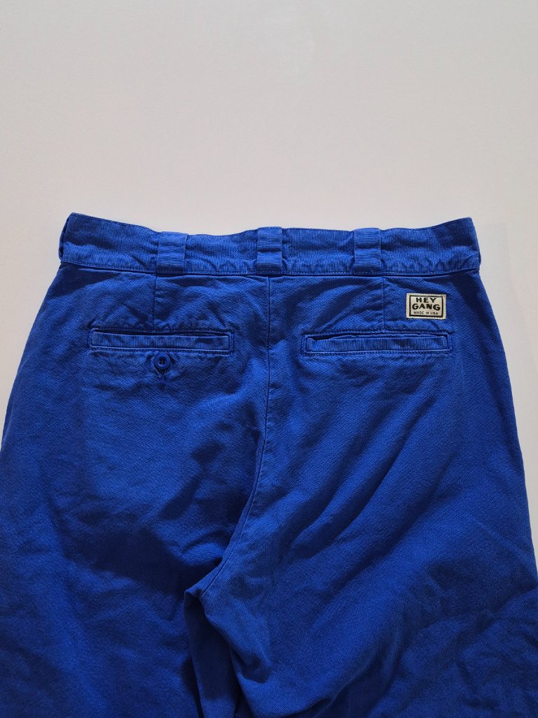 Hey Gang The Work Pant Womens 26 Periwinkle Blue Cotton Canvas Cropped Wide Leg — image 6 of 8
